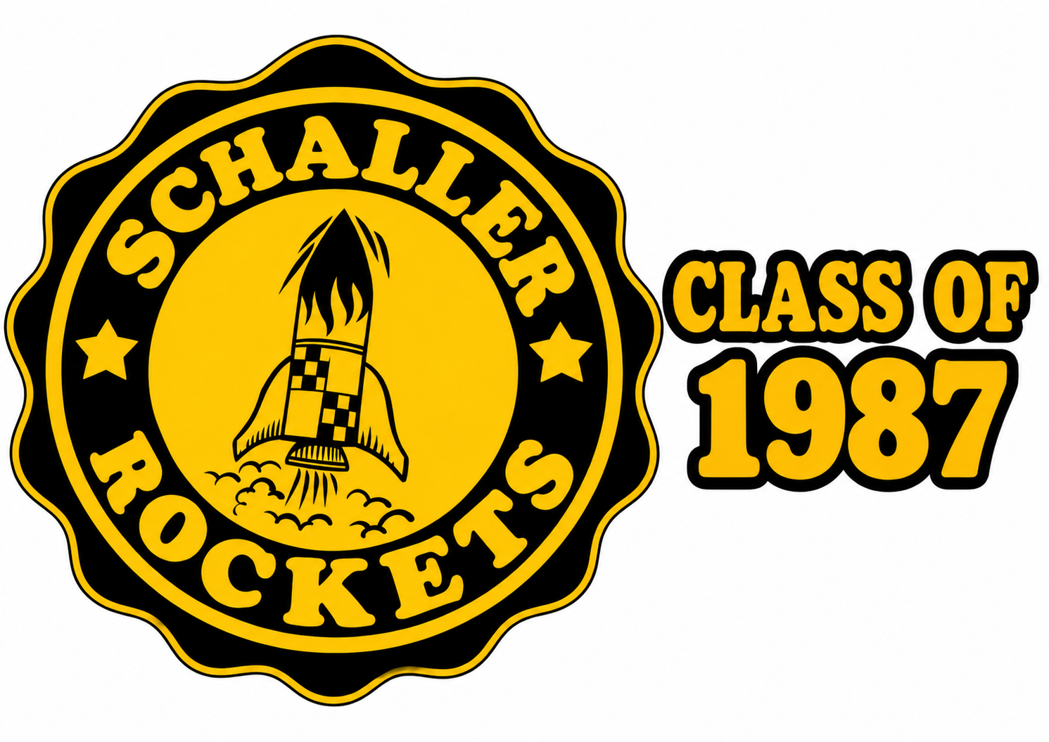Schaller Rockets Class of 1987 Logo